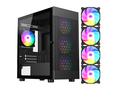 Diypc argb black usb3 0 - diypc,